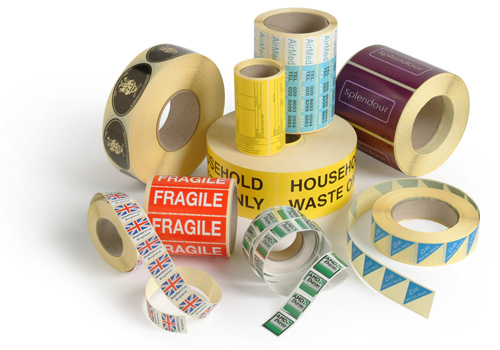 Adhesive Labels on Rolls